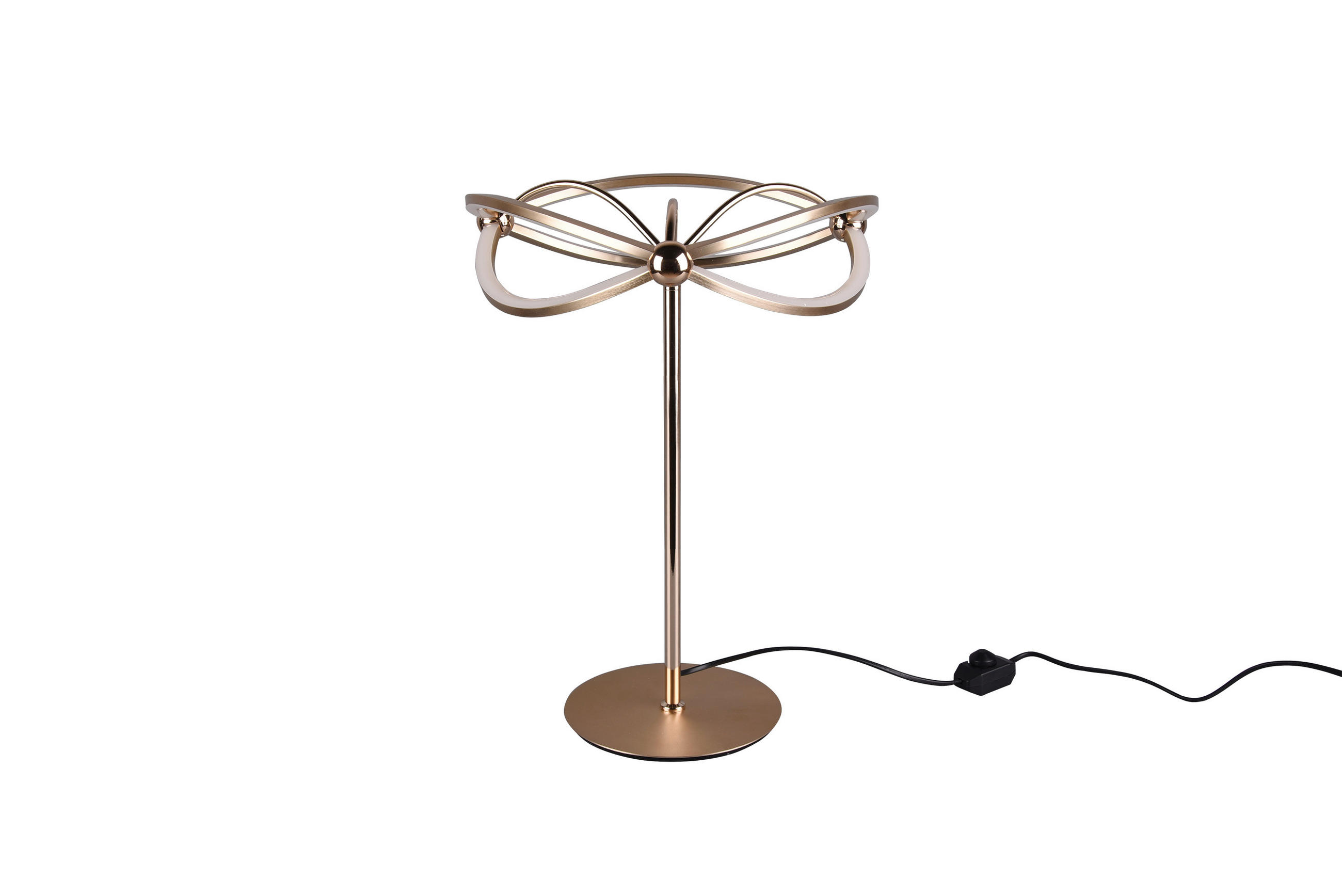 LED-TISCHLEUCHTE 41/50 cm   - Messingfarben, Design, Metall (41/50cm)