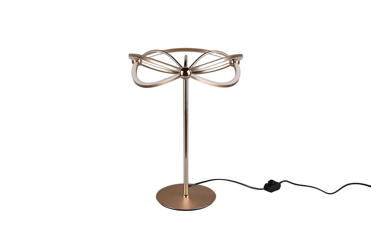 LED-TISCHLEUCHTE 41/50 cm   - Messingfarben, Design, Metall (41/50cm)