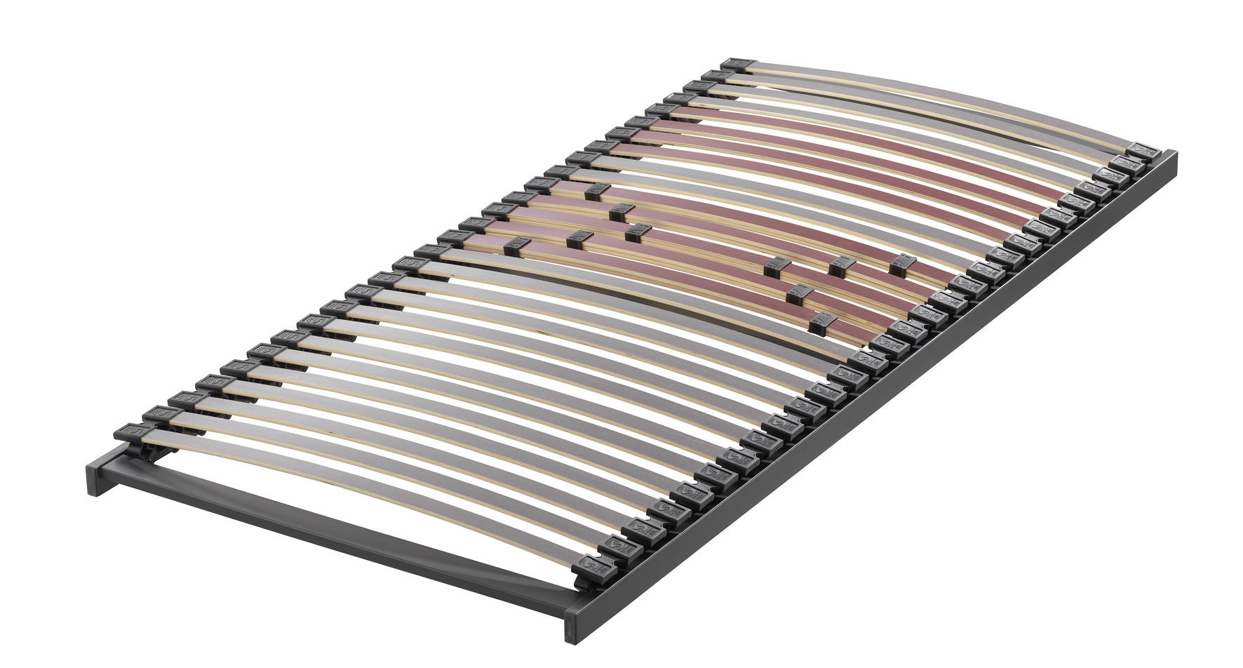MATRATZENSET 90/200 cm  - Anthrazit/Rot, Basics, Holz (90/200cm) - Sleeptex
