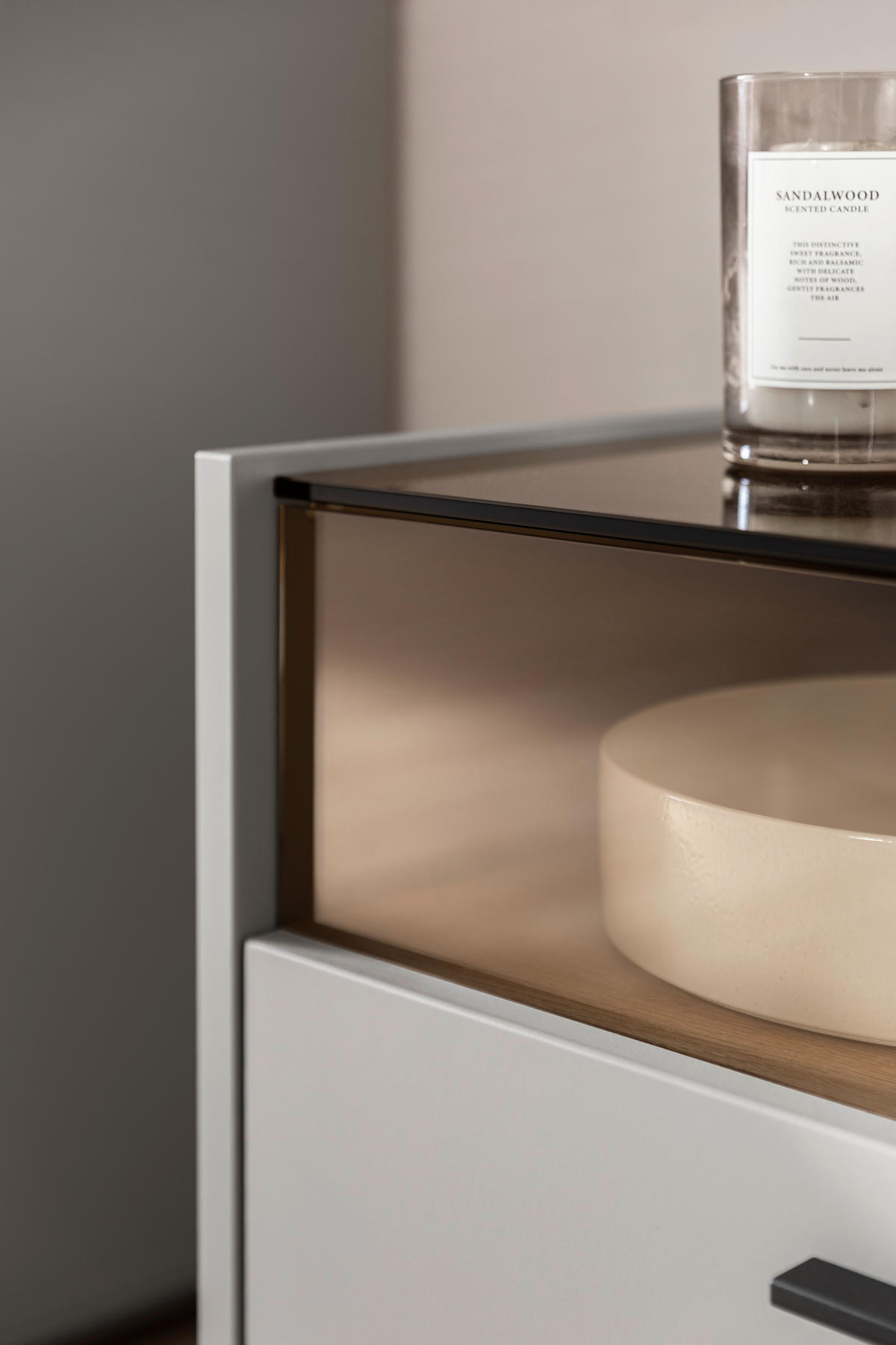 NISKA KOMODA   200/56/44 cm   siva   - siva/antracit, Design, drvni materijal/metal (200/56/44cm) - Stylife