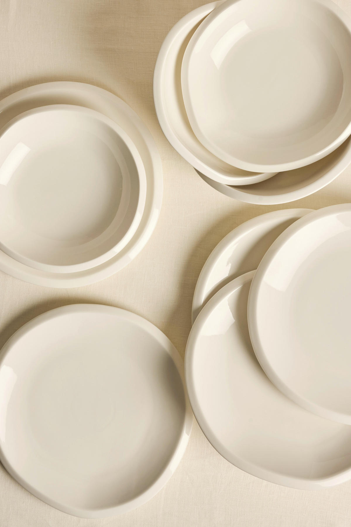 JÍDELNÍ SOUPRAVA porcelán keramika  - bílá, Trend, keramika - Dieter Knoll