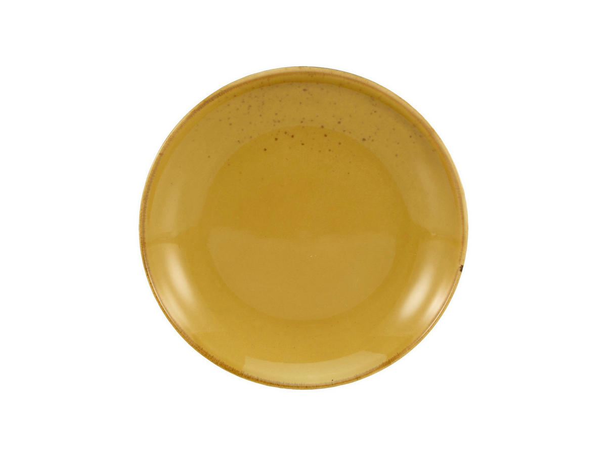 DESSERTTELLERSET 6-teilig  - Currygelb, Trend, Keramik (21cm) - Creatable