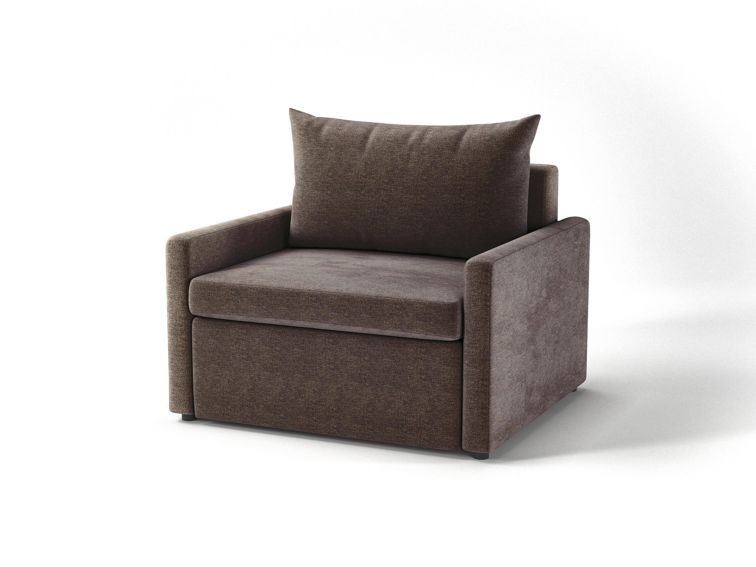 SCHLAFSESSEL COLOGNE Flachgewebe Braun    - Schwarz/Braun, Design, Kunststoff/Textil (92/89/103cm) - MID.YOU