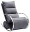 RELAXSESSEL in Metall, Textil, Holzwerkstoff Grau - Chromfarben/Grau, Design, Holzwerkstoff/Textil (67/111/102cm) - Xora