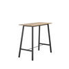 BARTISCH Eiche massiv rechteckig Schwarz, Eichefarben  - Eichefarben/Schwarz, Design, Holz/Metall (120/60/104cm) - Boxxx