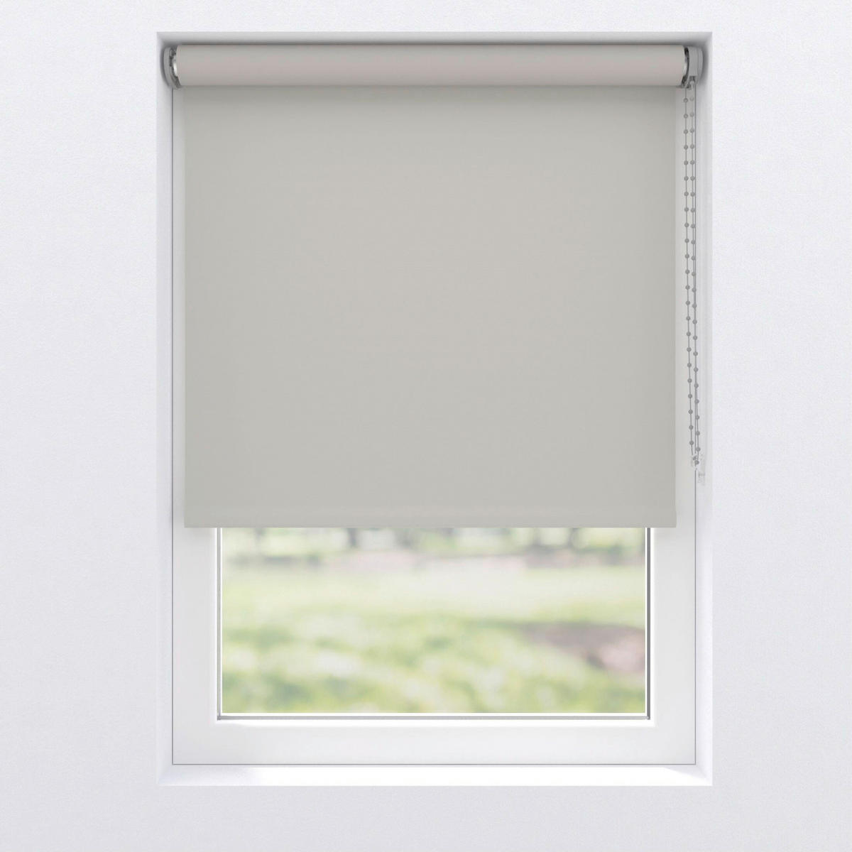 VERDUNKELUNGSROLLO  - Hellgrau, Basics, Textil (50/190cm)