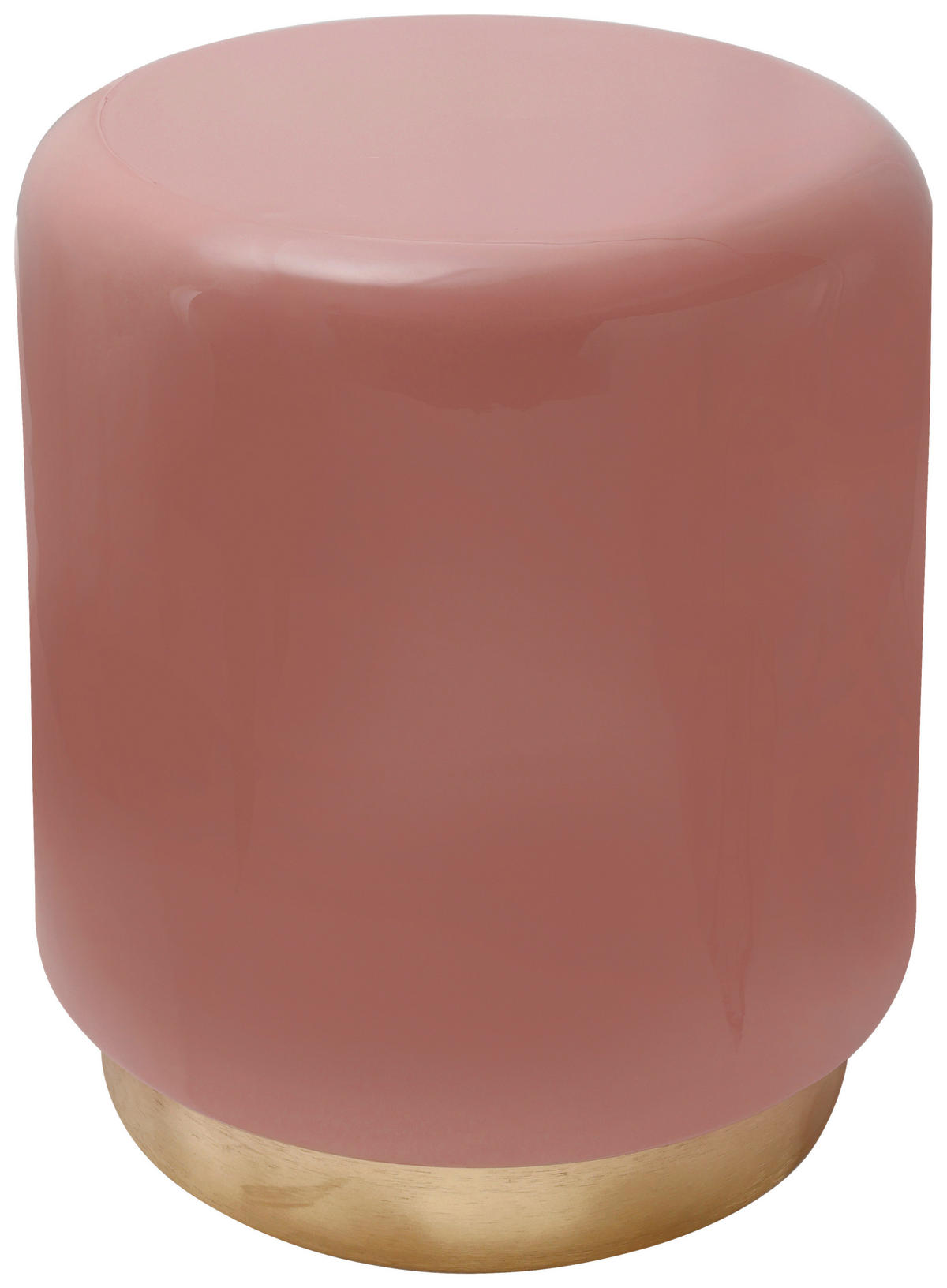 BEISTELLTISCH in Metall  - Goldfarben/Rosa, Design, Metall (35/44,5cm) - Kayoom