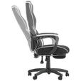 GAMINGSTUHL  in Lederlook, Mikrofaser, Vliesstoff Schwarz, Weiß  - Schwarz/Weiß, Design, Kunststoff/Textil (65/114/67cm) - Novel