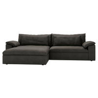 ECKSOFA  in Webstoff Anthrazit  198/306 cm  - Anthrazit/Schwarz, MODERN, Kunststoff/Textil (198/306cm) - Carryhome