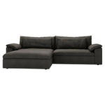 ECKSOFA  in Webstoff Anthrazit  198/306 cm  - Anthrazit/Schwarz, MODERN, Kunststoff/Textil (198/306cm) - Carryhome