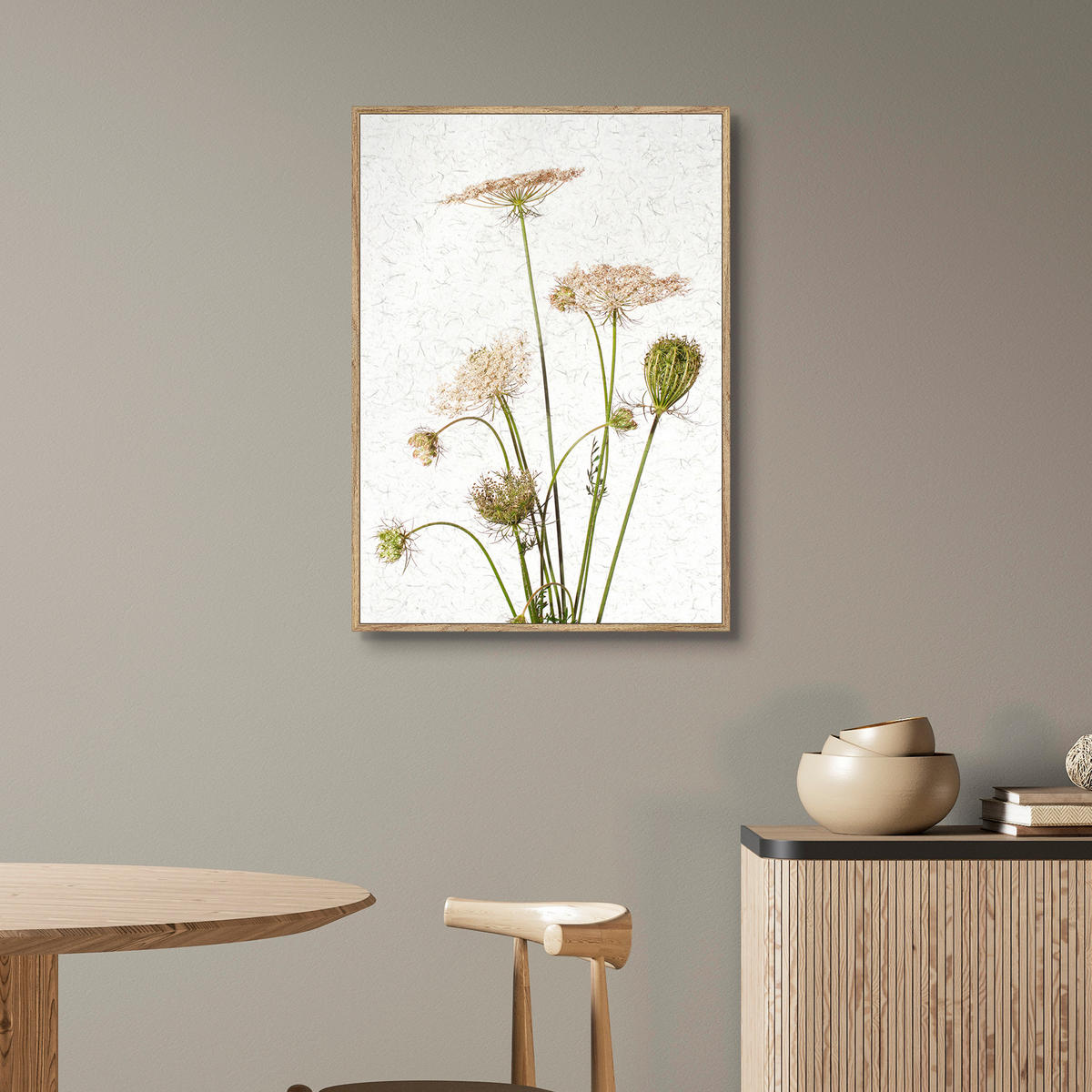 KUNSTDRUCK Landschaft & Natur, Blumen 50/70 cm  - Eichefarben/Multicolor, Basics, Holzwerkstoff (50/70cm) - Monee