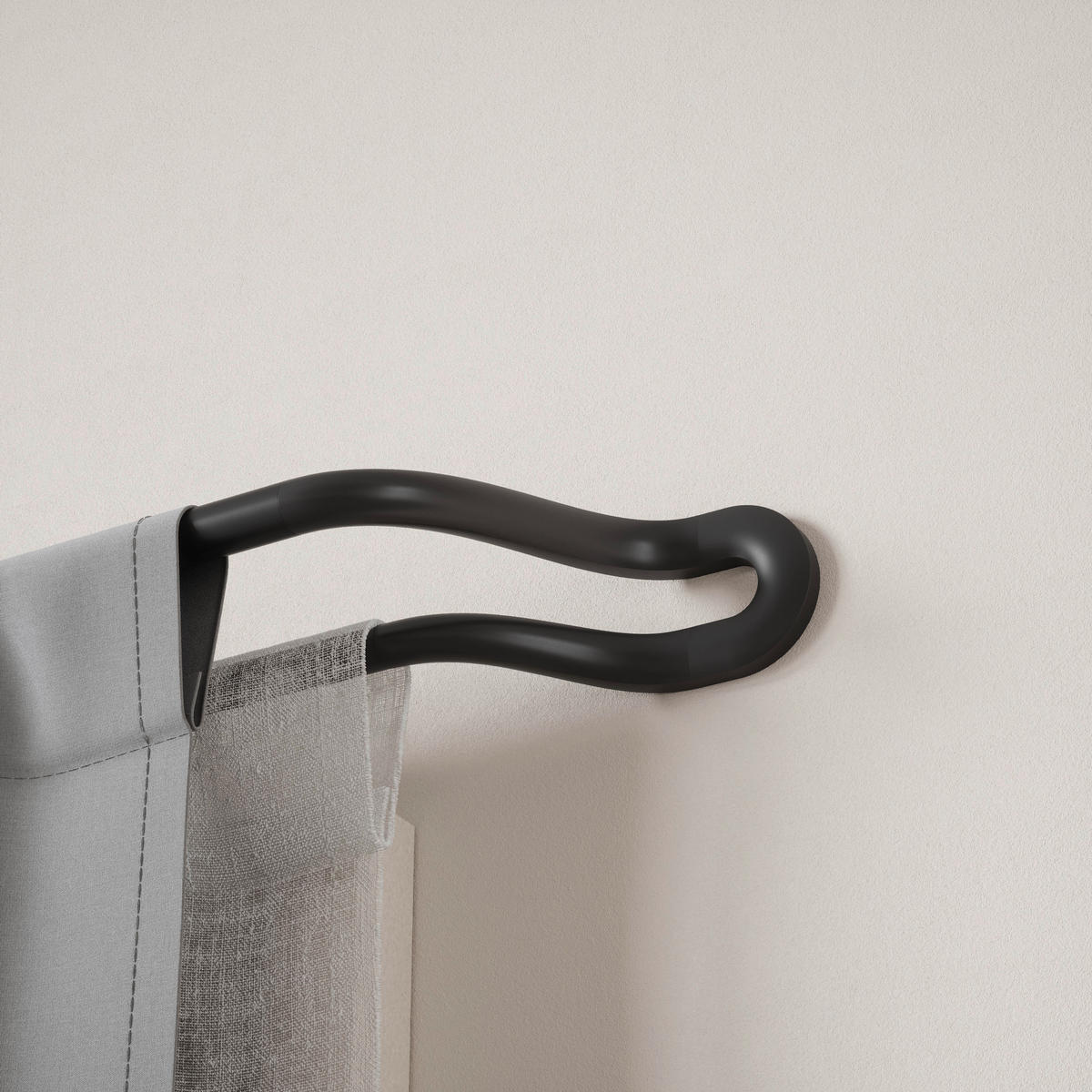 GARDINSTÅNG 333 cm  - svart, Klassisk, metall (333cm) - Umbra