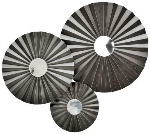 WANDDEKO Metall  - Zinkfarben, Design, Metall (41-79/41-79/4-9cm) - Ambia Home