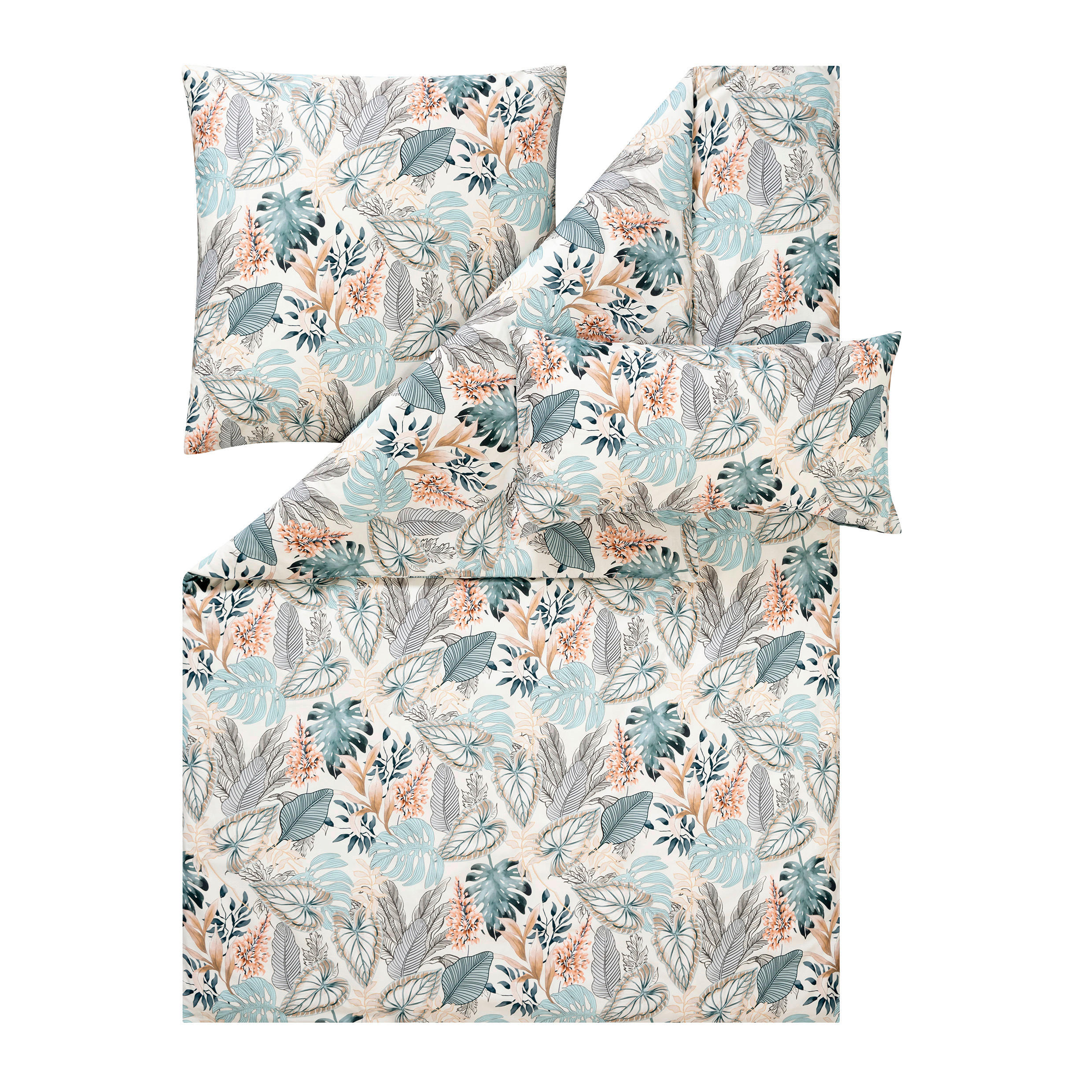 BETTWÄSCHE Atelier 155/220 cm  - Hellblau, Design, Textil (155/220cm) - Estella