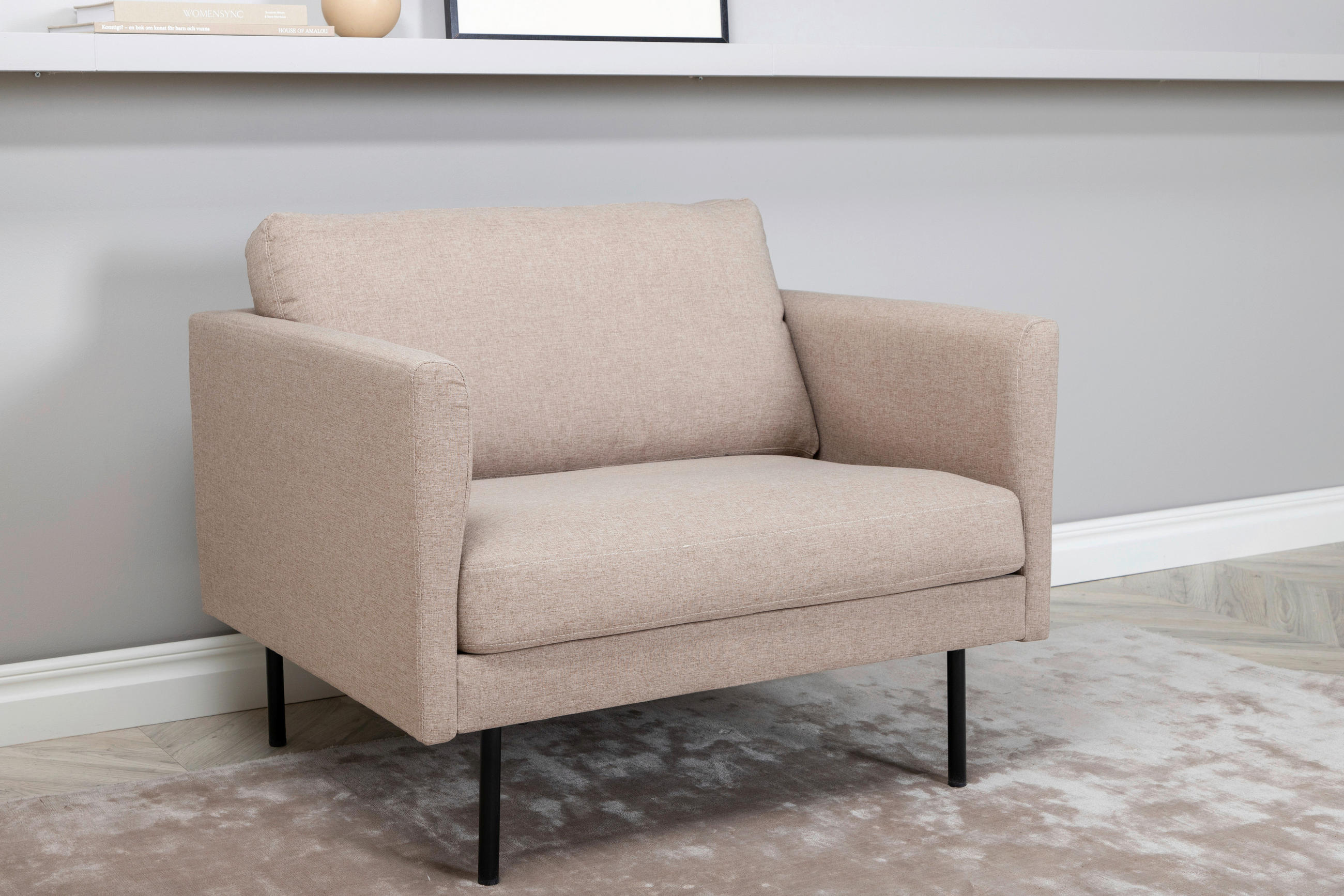 SESSEL in  - Design, Textil/Metall (95/80/84cm) - Livetastic