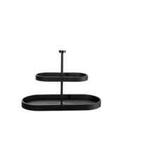 ETAGERE 2-stöckig - Schwarz, KONVENTIONELL, Holz (35,50/16,50/25cm) - ASA