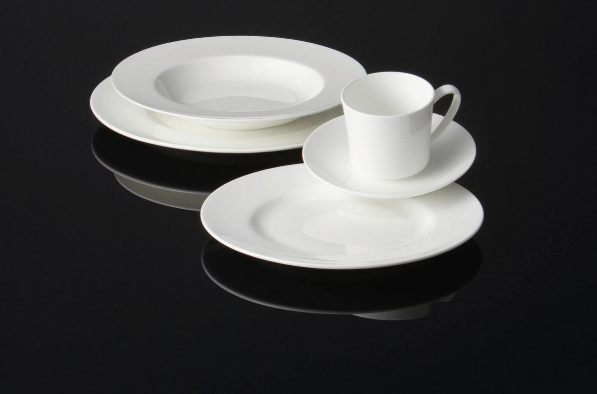 KOMBISERVICE Weiß Jade 30-teilig 6 Personen  - Weiß, KONVENTIONELL, Keramik (35/35/33cm) - Rosenthal