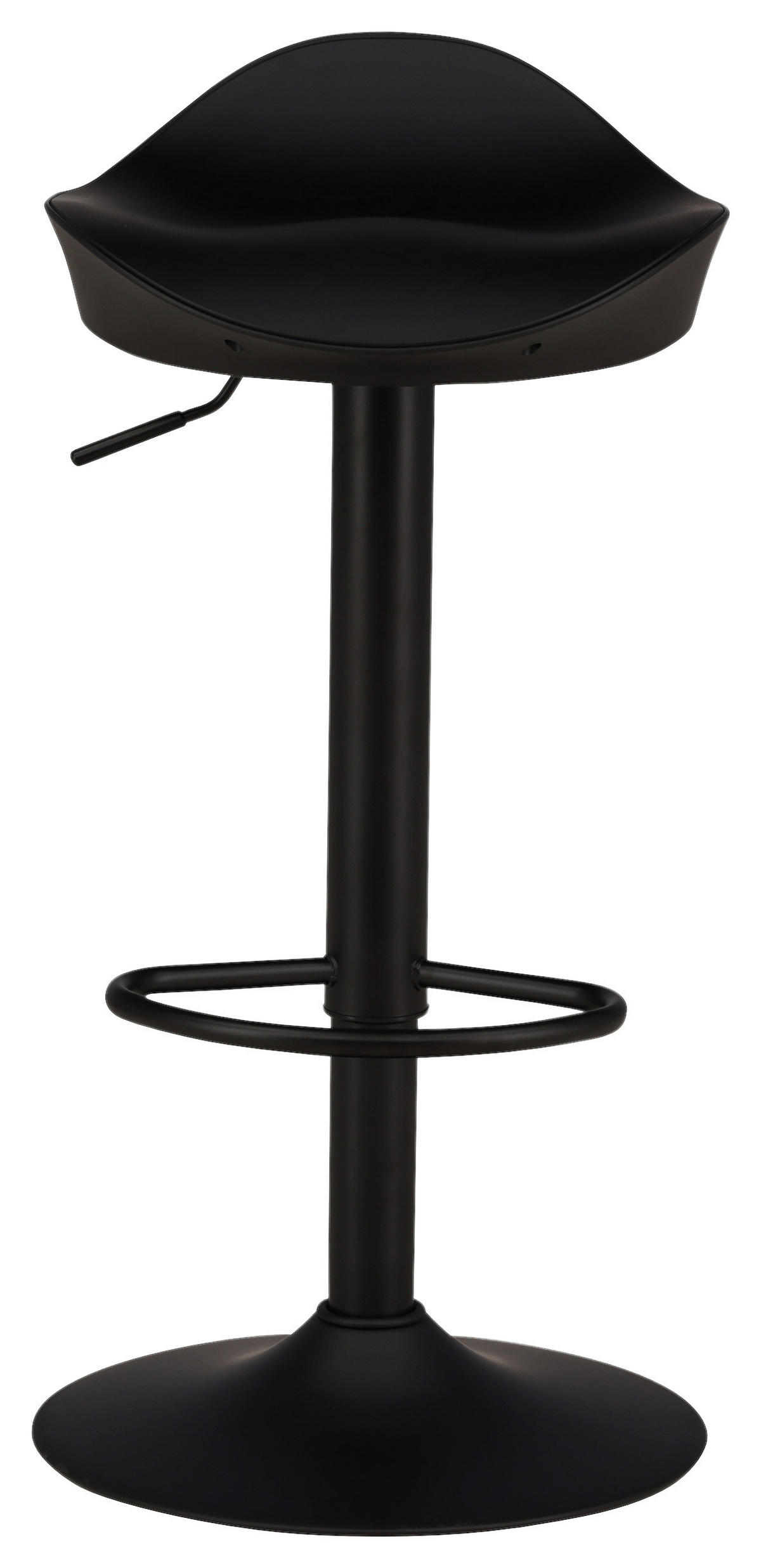 BARHOCKER-SET in Schwarz  - Schwarz, Design, Kunststoff/Metall (40/69/38cm) - Livetastic