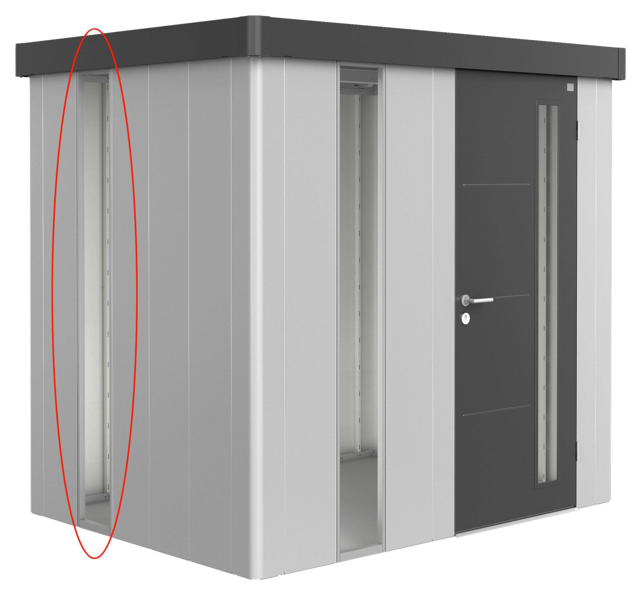 FENSTERLICHTPANEEL - Silberfarben, Design, Glas/Kunststoff (32/207/3,3cm) - Biohort