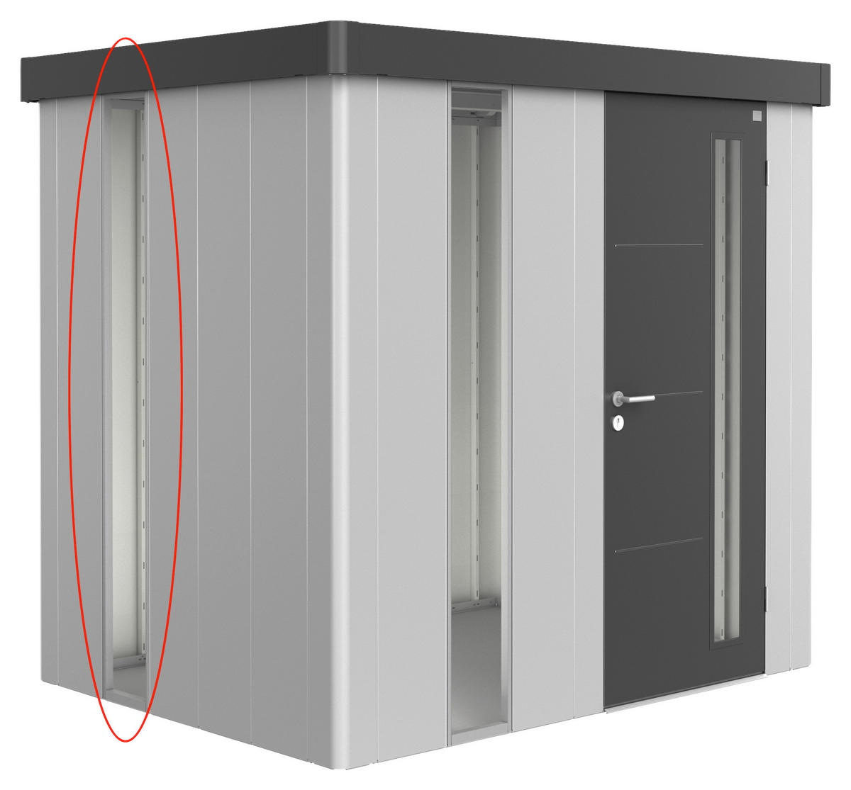 FENSTERLICHTPANEEL - Silberfarben, Design, Glas/Kunststoff (32/207/3,3cm) - Biohort