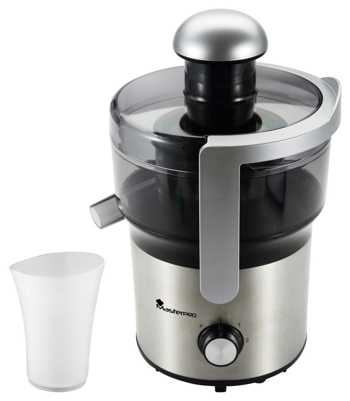 ENTSAFTER  - Silberfarben/Schwarz, Basics, Kunststoff/Metall (22,4/22/34,2cm) - Masterpro