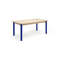 ESSTISCH rechteckig Blau, Schwarz  - Blau/Schwarz, Natur, Holzwerkstoff/Metall (180/100/76cm) - Tom Tailor