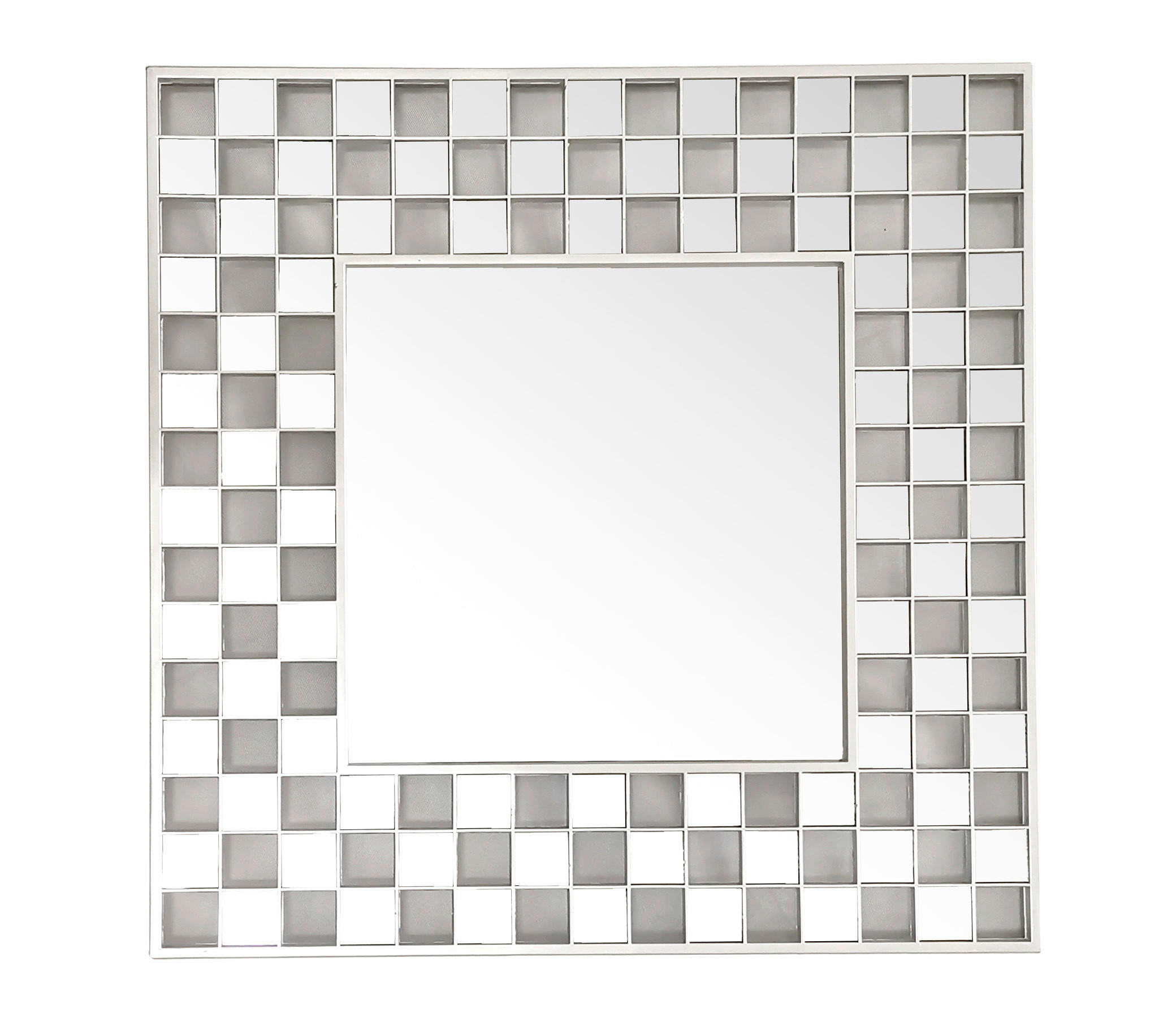 Oglindă Decorativă     - argintiu, Basics, sticlă (40/40/4cm)