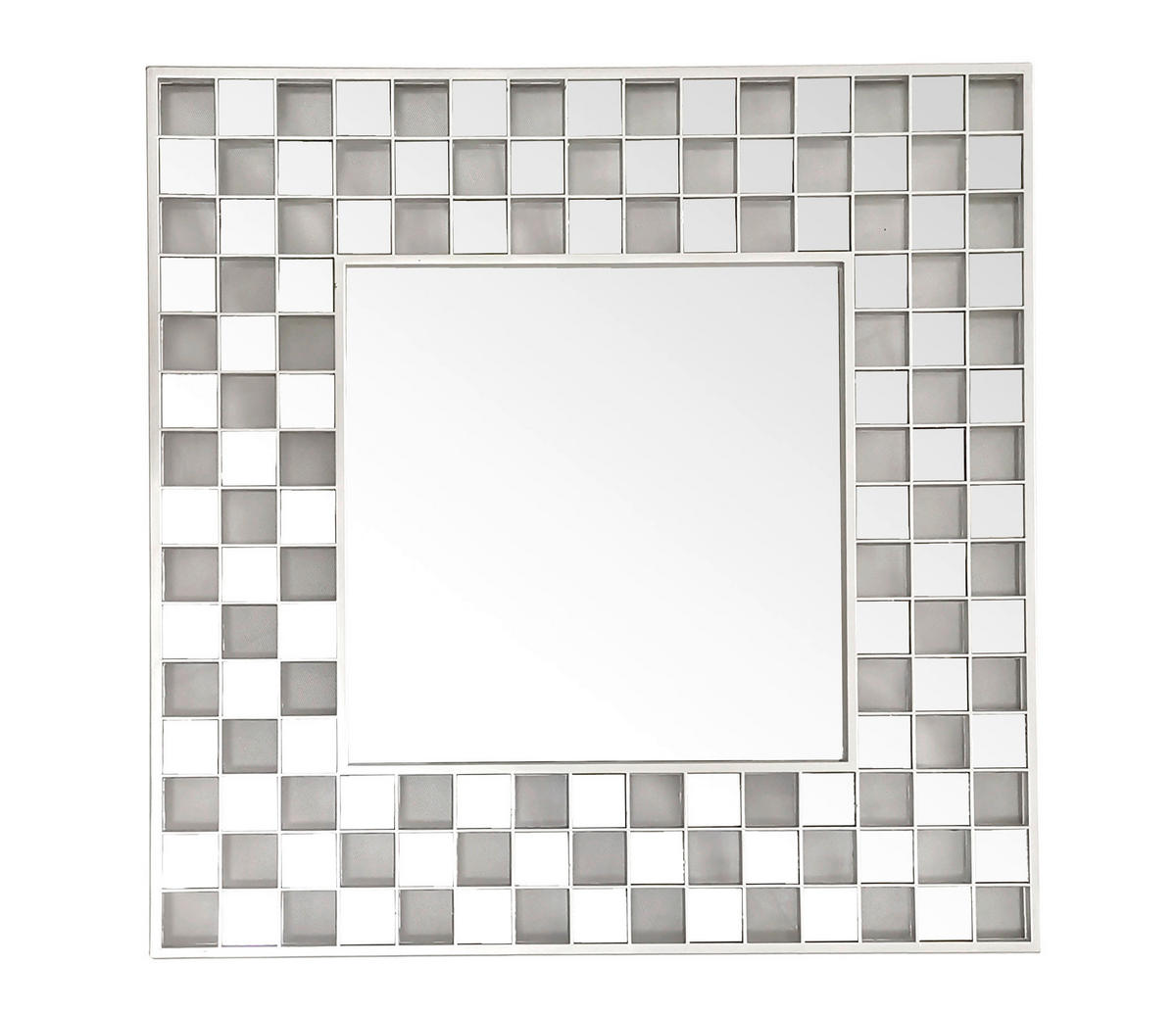 Oglindă Decorativă     - argintiu, Basics, sticlă (40/40/4cm)