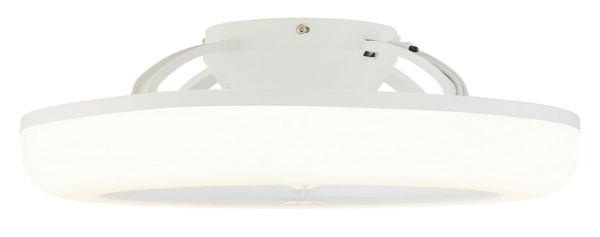 DECKENVENTILATOR Ferrell 45/140 cm  - Transparent/Opal, Design, Kunststoff (45/140cm) - Globo