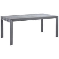 GARTENTISCH 180-280/100/75 cm Metall, Glas rechteckig  - Dunkelgrau/Anthrazit, Design, Glas/Metall (180-280/100/75cm) - Ambia Garden