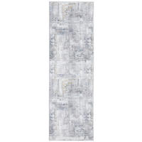 LÄUFER 80/250 cm Leo Grau  - Grau, Design, Kunststoff/Textil (80/250cm) - Novel