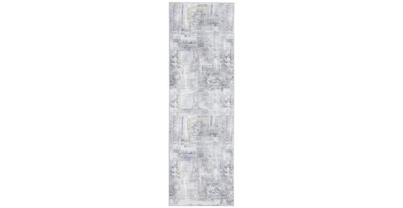 LÄUFER 80/200 cm Leo Grau - Grau, Design, Kunststoff/Textil (80/200cm) - Novel