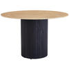 ESSTISCH in Holz, Stein 120/120/76 cm  - Beige/Schwarz, MODERN, Holz/Stein (120/120/76cm) - Livetastic