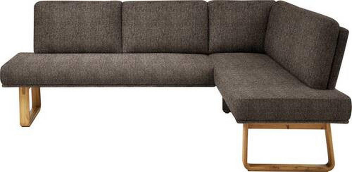 ECKBANK 265/174 cm  in Braun, Eichefarben  - Eichefarben/Braun, Design, Holz/Textil (265/174cm) - Dieter Knoll