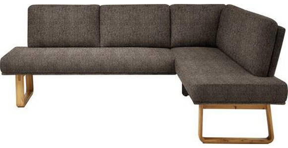 ECKBANK 265/174 cm  in Braun, Eichefarben  - Eichefarben/Braun, Design, Holz/Textil (265/174cm) - Dieter Knoll