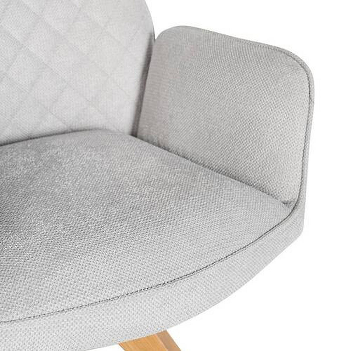 ARMLEHNSTUHL in Holz, Textil Grau, Eichefarben  - Eichefarben/Grau, MODERN, Holz/Textil (59/88/63cm) - home24