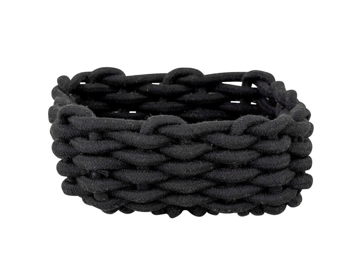 AUFBEWAHRUNGSKÖRBCHEN  - Schwarz, KONVENTIONELL, Textil (21,5/7,5/21,5cm) - Schöner Wohnen