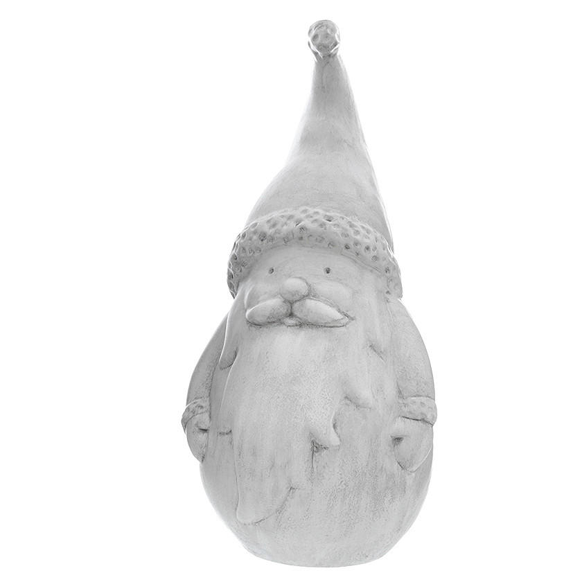 WEIHNACHTSMANN  - Grau, Basics, Keramik (21/48cm) - X-Mas