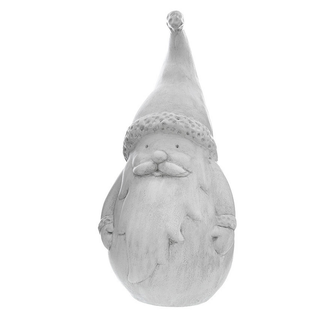 WEIHNACHTSMANN  - Grau, Basics, Keramik (21/48cm) - X-Mas