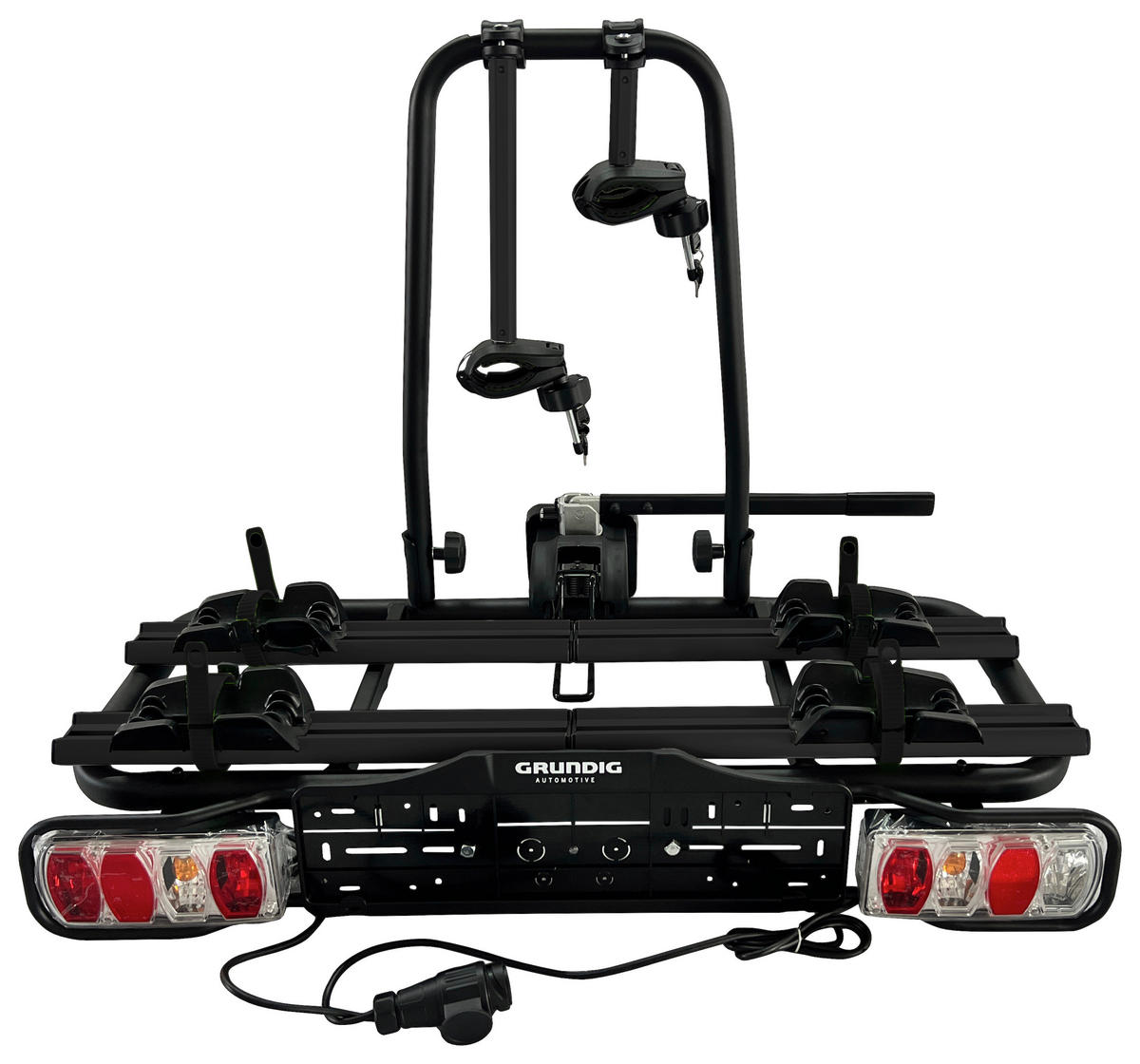 HECKTRÄGER TURIN 2X EB BLACK EDITION  - Schwarz, Konventionell, Metall (64,5/103/77,5cm) - Grundig