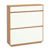 SCHUHKIPPER  in 101/111/31 cm  - Eichefarben/Weiß, Basics, Holz/Holzwerkstoff (101/111/31cm)