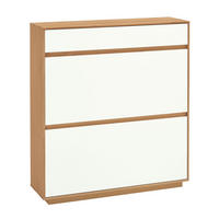 SCHUHKIPPER  in 101/111/31 cm  - Eichefarben/Weiß, Basics, Holz/Holzwerkstoff (101/111/31cm)