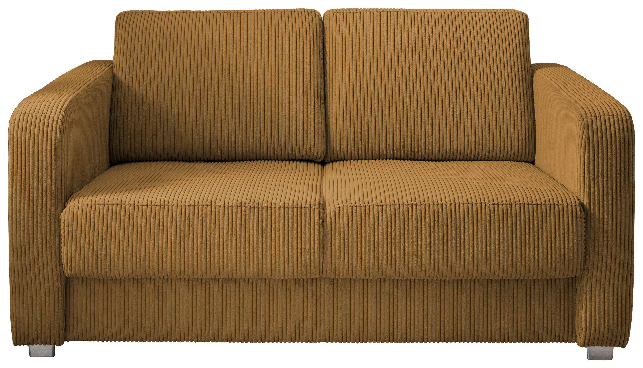 SCHLAFSOFA in Cord Goldfarben  - Chromfarben/Goldfarben, Basics, Kunststoff/Textil (159/88/87cm) - Livetastic
