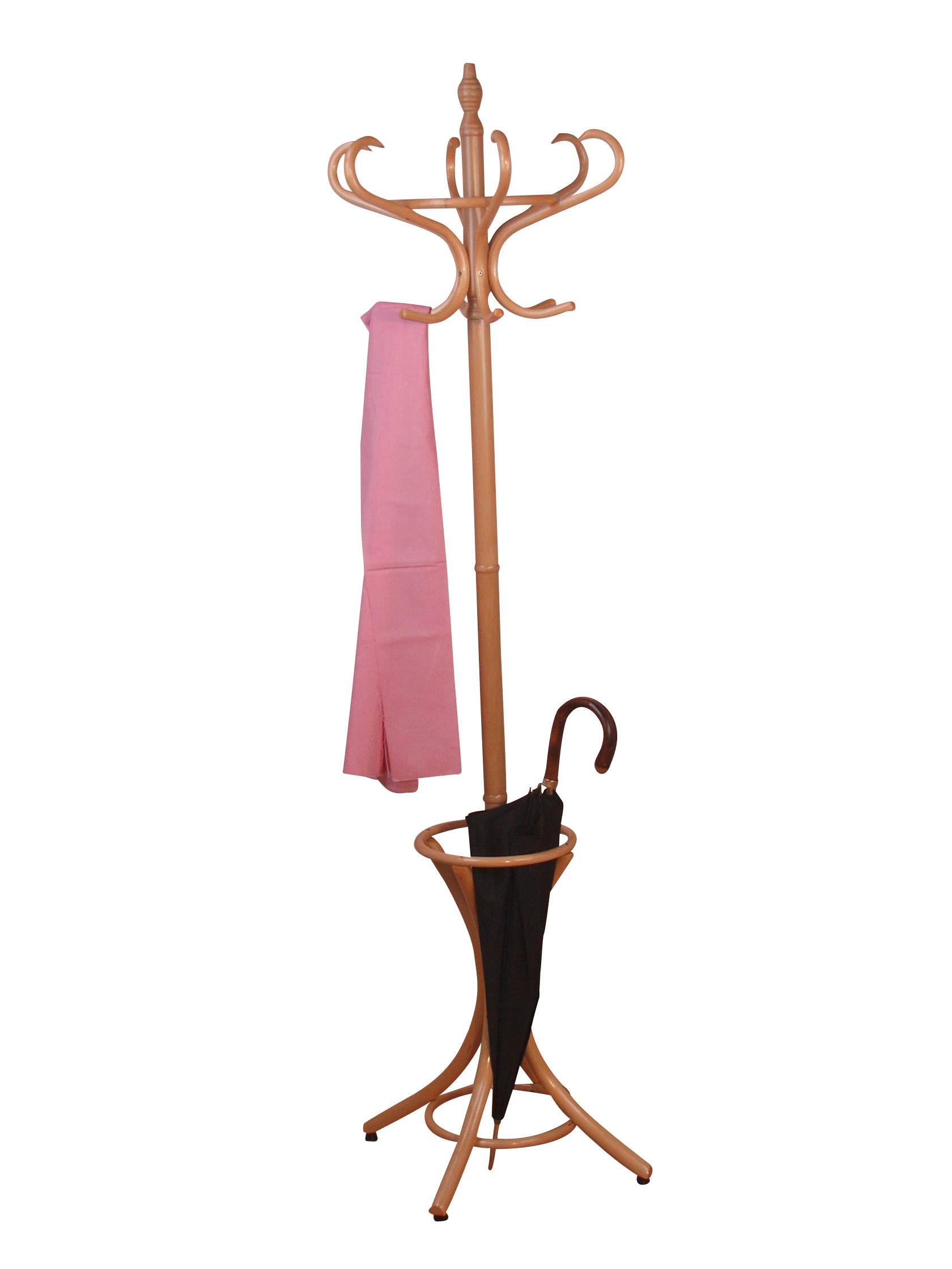 GARDEROBENSTÄNDER in Naturfarben   - Naturfarben, Design, Holz (53/53/184cm) - MID.YOU