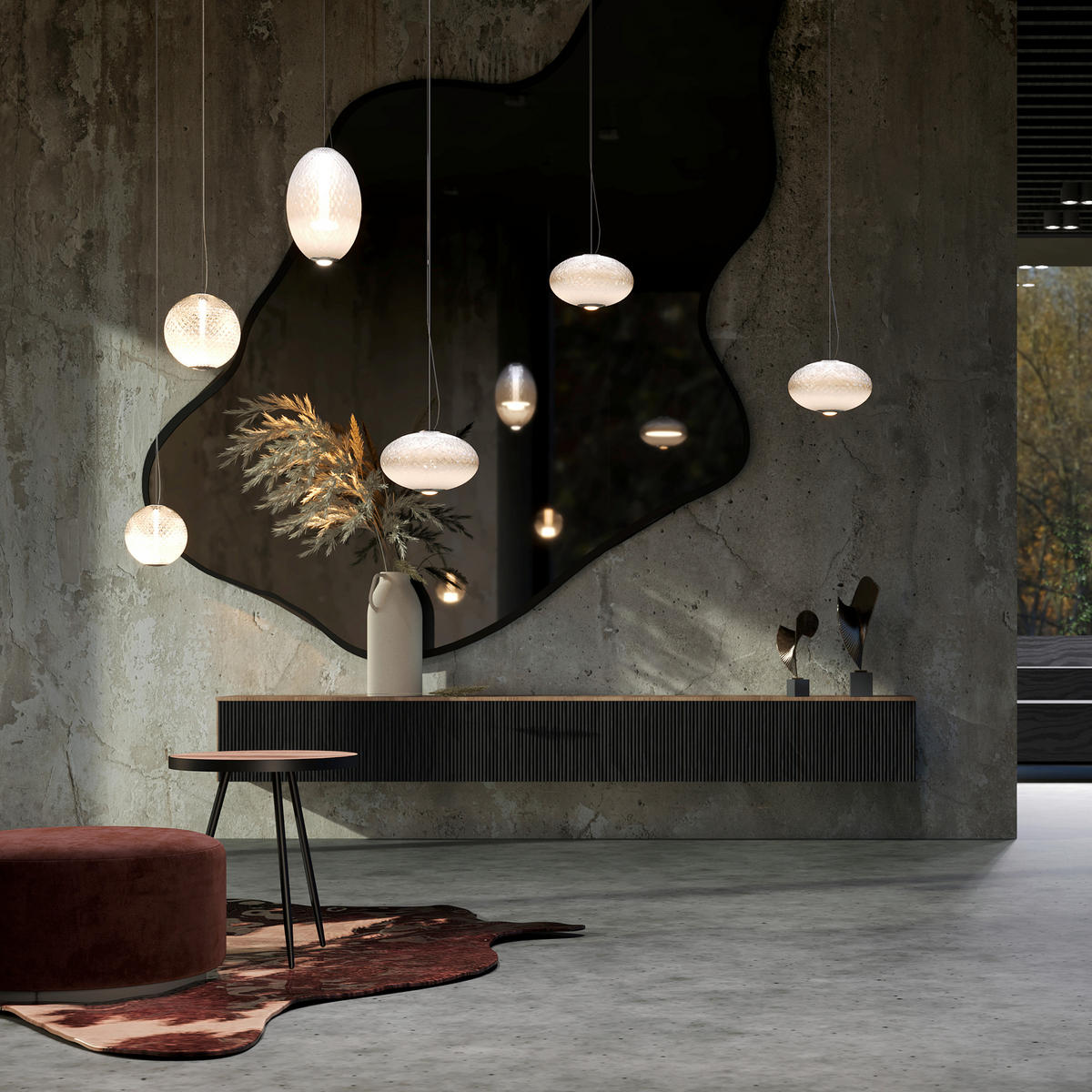 PENDELLEUCHTE Bruma 25/345 cm  - Chromfarben, Design, Metall (25/345cm) - MAYTONI