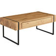 COUCHTISCH in Holz, Metall, Holzwerkstoff 110/59,4/45 cm  - Eichefarben/Schwarz, Design, Holz/Holzwerkstoff (110/59,4/45cm) - Carryhome
