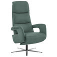 RELAXSESSEL in Leder Opal  - Edelstahlfarben/Opal, Design, Leder/Metall (76/119/86cm) - Dieter Knoll