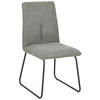 STUHL  in Eisen Leinenoptik Metall, Textil  - Schwarz/Grau, Design, Textil/Metall (48/86/59cm) - Xora