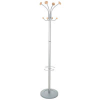 GARDEROBENSTÄNDER in Silberfarben 38/173/38 cm   - Silberfarben, MODERN, Holz/Stein (38/173/38cm) - MID.YOU