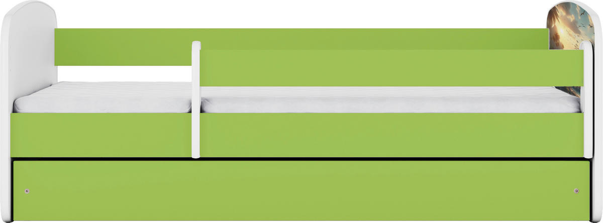 KINDER-/JUNIORBETT - Birkefarben/Weiß, MODERN, Holz/Holzwerkstoff (80/160cm) - MID.YOU